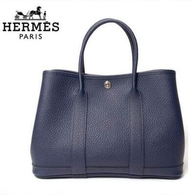 【エルメス HERMES】トートバッグ ガーデンパーティTPM ブルーインディゴ